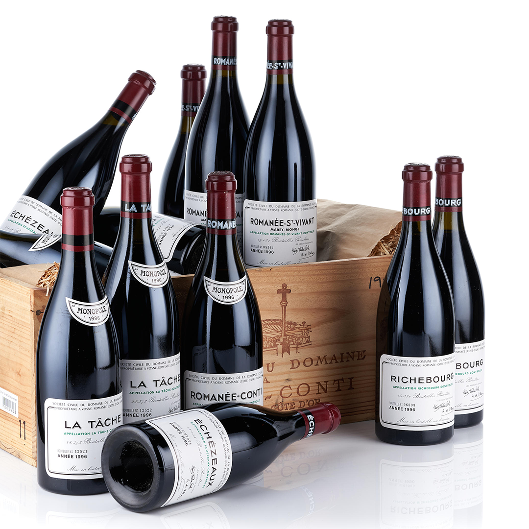 Domaine de la Romanee-Conti Vosne-Romanée Assortment (1RC,3T,2R,3RSV,1GE,2E)｜1996